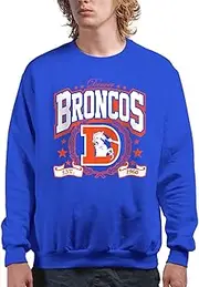 Junk Food Men's NFL Prep-Officially Licensed Adult Pullover Fleece Crew Neck Women