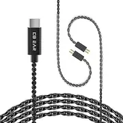 2PIN USB C IEM Cable,Upgraded in Ear Monitor Cable for KZ ZS10 PRO/ZST/ZST-XZS12 PRO X/ZS10 PRO 2/ZSN PRO X/ZSN PRO/EDX PRO/Castor,CCA CRA/C10 (Type c-Without mic, 2PIN)