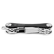 KeySmart Compact Key Holder Organizer Holds 8 Keys in Black