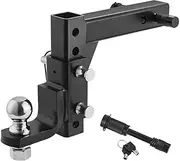 9" Drop Adjustable Trailer Hitch Ball Mount Tow With 50mm Ball 7500 Lbs Tow Hitch For 2" Receiver RV Parts Accessories