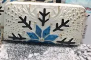 Brahmin Ombre Melbourne Collection Suri Snowball Lether Wallet