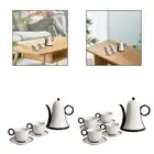 Porcelain Tea Set Ceramic Teapot with Cups Set for Hotel Kitchen Restaurant