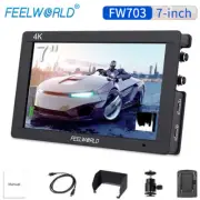 FEELWORLD FW703 7" IPS 3G SDI 4K HDMI DSLR On-Camera Monitor Full HD 1920x1200