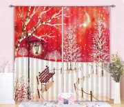 3D Snow Trail 577 Blockout Photo Curtain Print Curtains Drapes Fabric Window AU