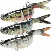 Fishing Lures for Bass Trout Swimbaits Slow Sinking Bionic Fishing Lures Kit