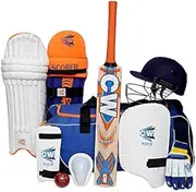 CW SCOREMASTER Junior Cricket Set for Kids Size Bat Cricket Set for Unisex Kids Original Cricket Set for Kids Age 5-7 Yrs Old Cricket Set with Wheel Kit Bag Roller Bag Sports Kit for Kids Size 3
