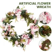 Artificial Camellia Hydrangea Flower Garland Door Wreath Wedding Party Kodia
