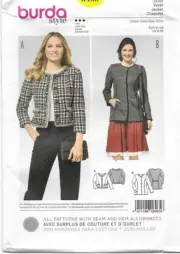 109 BURDA 6465: JACKET SIZE 8-20 SEWING PATTERN