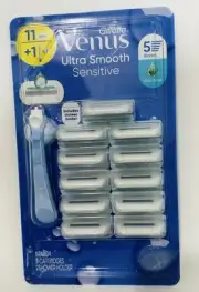 Gillette Venus Extra Smooth Includes Holder Women's Razor, 1 Handle + 11 Refills