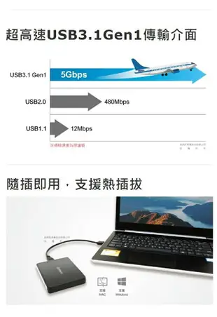 (現貨)Uptech登昌恆 EHE203 USB3.1 2.5吋 免螺絲 SATA硬碟外接盒