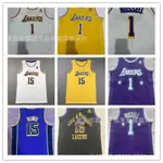 現貨速發！！LAKERS 湖人隊球衣 15# REAVES 裡弗斯 1# 拉塞爾 刺繡籃球服