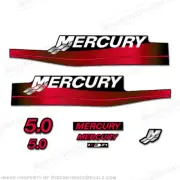 Fits Mercury 5.0hp Decal Kit (Red)