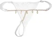 [CAMEMO] DIY Letter Name Underwear Body Jewelry for Women Thong Panties G-Strings Hot Sexy Lingerie