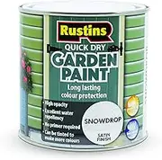 Rustins GAPSN750 Quick Dry Garden Paint Snowdrop 750ml