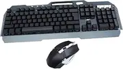 SHINEOFI 1Set Wireless Gaming Keyboard and Mouse Backlit Mechanical Keyboard Ergonomic Mouse for Computer Rechargeable Design Black for Gamers