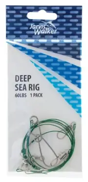 Jarvis Walker Pre Tied Deep Sea Fishing Wire Rig 38382