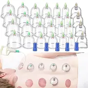 Cupping Set, 47 Cups, Varying Sizes, Manual Pump, Magnetic Points, Professional Vacuum Cupping for Cellulite Reduction, Pain Relief