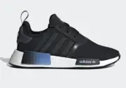 Adidas Originals Women's NMD_R1 W Casual Shoes Black/White/Blue HQ4247 h