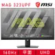 【MSI 微星】MAG 323UPF(1ms/Rapid IPS/160Hz/FreeSync Premium Pro)
