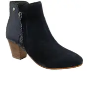 Ravel Tay Womens Ankle Boots Navy Suede Uk 6