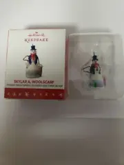 Hallmark Keepsake Miniature Ornament 2016 Skylar A. Woodscarf Snowman.