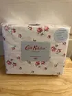 Cath Kidston London Scattered Rose Pink Floral Twin Sheet Set Cotton Percale