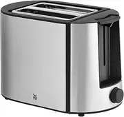[WMF] Bueno Pro Toaster 2 Slices, Double Slot Toaster Stainless Steel with Bun Attachment, 2 Slices, 6 Browning Levels, 870 W, Matte Stainless Steel