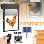 Automatic Chicken Coop Door Opener With Timer Light Sensor Remote Solar Powered