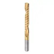 6mmx42mm Titanium Plated High Speed Steel Single Flute End Mill Bit 70mm Length