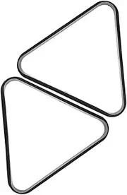 Yardwe 2pcs Mini Pool Table Triangle Rack Lightweight Billiard Ball Storage Organizer for Design for and Simple Use for Beginners