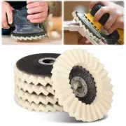 5Pcs 5 Inch Wool Flap Felt Disc Polihsing Buffing Wheel For Angle Grinder Tool