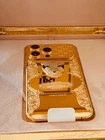 Custom 24k Gold Apple iPhone 16 Pro Max Engraved Diamond Incrustations 512 GB