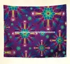 wall art home hippie psychedelic trippy flower wall hanging tapestry