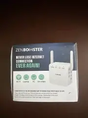 Zen Booster Internet Range Zenbooster 300Mbps 2.4Ghz Dual Band Wi-Fi Extender