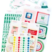 PinkFresh Chipboard Frames Stickers-Happy Holidays