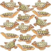 15 Pcs Miniature Sea Turtles Sea Turtle Figures Ocean Animal Figurines Mini Turtle Figurines for DIY Home Fairy Garden Office Fish Tank Birthday Party Favor Decorations