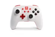 PowerA Enhanced Wireless Controller for Nintendo Switch - White/Red - Excellent - Refurbished