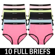 Full Brief - 10 Pack 2 Of Each Colours-XL
