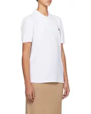 Maison Kitsuné Fox Head Patch Polo Shirt S,XL,L,XXL,M White