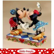 Jim Shore Mickey & Minnie Mouse Smooch Sweetie Figurine Disney Traditions