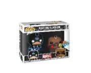 Funko Pop! Marvel Black Bolt & Lockjaw 2 Pack GITD PX Previews Exclusive