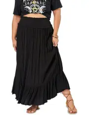 [The Poetic Gypsy] Cloud Nine Maxi Skirt in Black