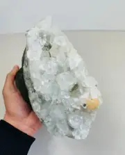 Apophyllite Geode Free Standing Crystal Cluster AP320a