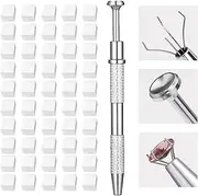 50PCS Soft Nail Sponges for Ombre and Blush Nail Art, Professional Gradient Sponge Set with Grabbing Pen, Reusable Manicure Tools for Salon and Home Use