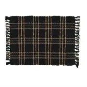 Sturbridge Black Placemats - Chindi Set of 6