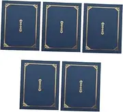 COHEALI Diploma Cover A4 5 Pcs Certificate Protective Cover Paper Document Holder Portable