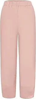 [Generic] Women's Cotton Linen Harem Pants Lightweight Casual Cropped Trousers with Pockets Loose Beach Yoga Pants for Summer