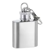 1oz 30ml Stainless Steel Hip Flask for Camping Hiking Outdoor Activity, Silver