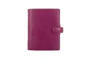 Filofax Finsbury Pocket Organiser Diary Planner Stationery Leather Raspberry