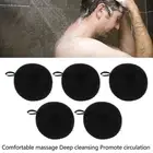 5pcs Bath Shower Loofah Sponge Deep Cleansing Dense Foam Comfortable Massage BT5